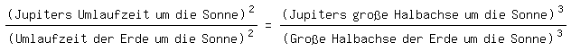Die geschriebene Formel